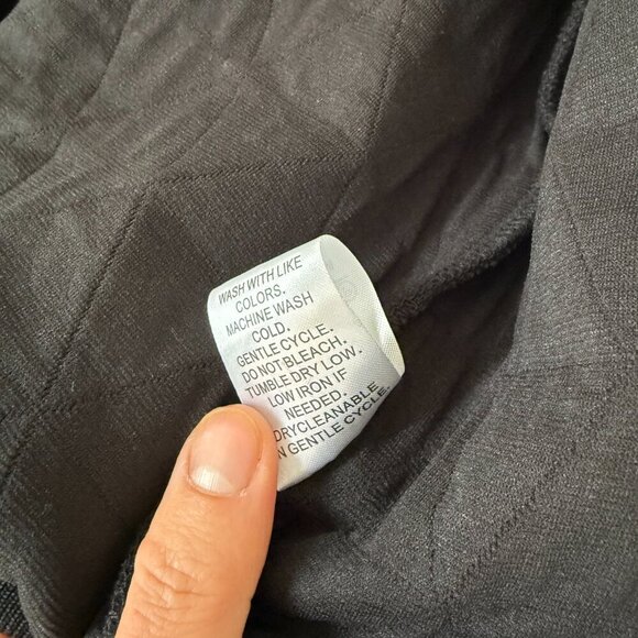 Black Bomber Zip Up Jacket - Size XS - Picture 5 of 6